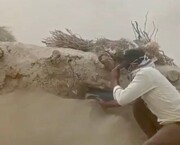 تصاویر باورنکردنی از طوفان شن در سیستان و بلوچستان