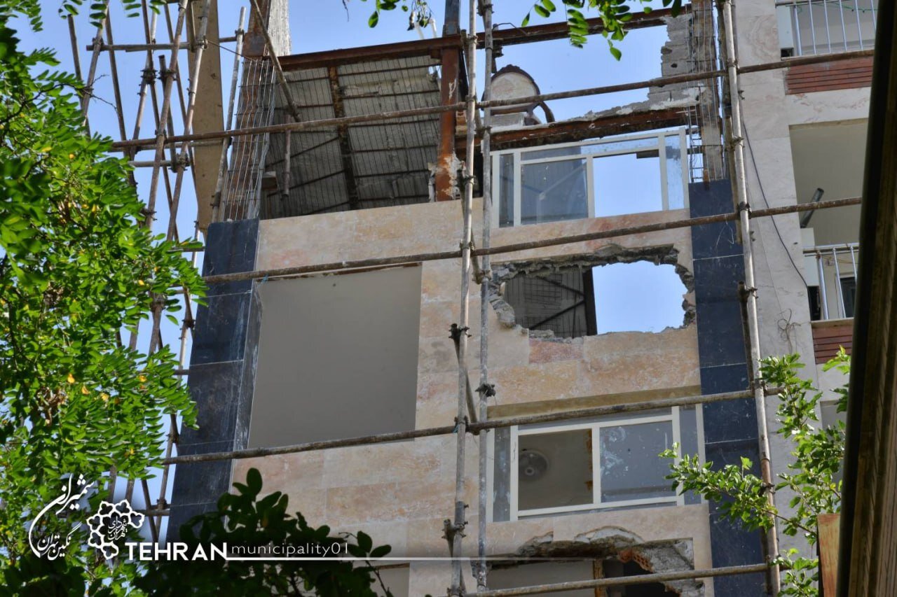 ساخت و ساز غیر مجاز در محله آبک تخریب شد