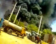 تصاویر آتش سوزی بزرگ در خوزستان | مبدا آتش کجاست؟