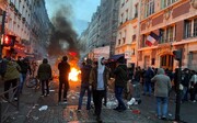 ببینید | بازداشت صدها شهروند و غارت انبار اسلحه | چهارمین شب اعتراضات در فرانسه ؛ اعتراضات ادامه دارد