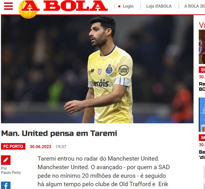 عکس | سرمربی منچستر دست روی طارمی گذاشت | مرد هلندی پیگیر انتقال خبرساز ستاره ایرانی