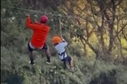 (۱۶+) تصاویر سقوط یک کودک از ارتفاع ۱۲ متری