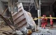 تصاویر سقوط مرگبار بالابر ساختمان روی مهندس ناظر