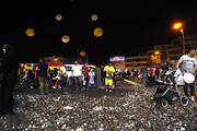 تصاویر | نظافت شهر پس از پایان میهمانی ۱۰ کیلومتری عید غدیر