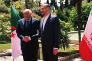 ببینید | لحظه استقبال امیرعبداللهیان از وزیرخارجه الجزایر در محل وزارت خارجه