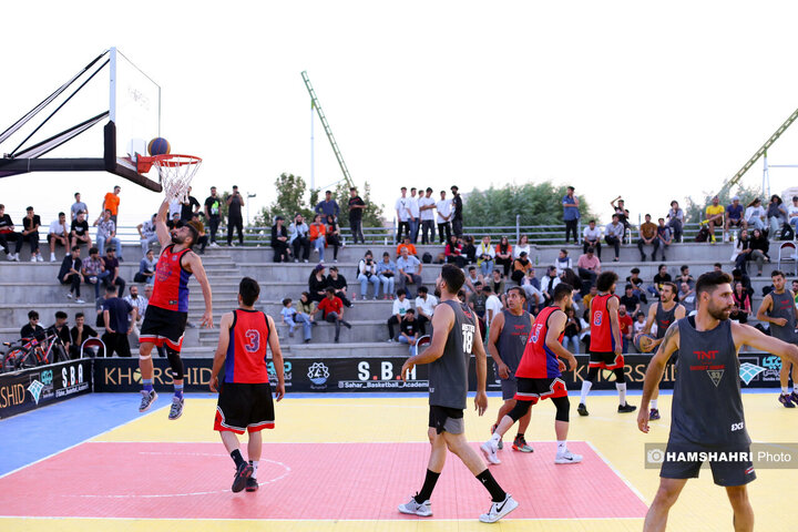 برگزاری لیگ ملی بسکتبال سه نفره در دریاچه شهدای خلیج فارس