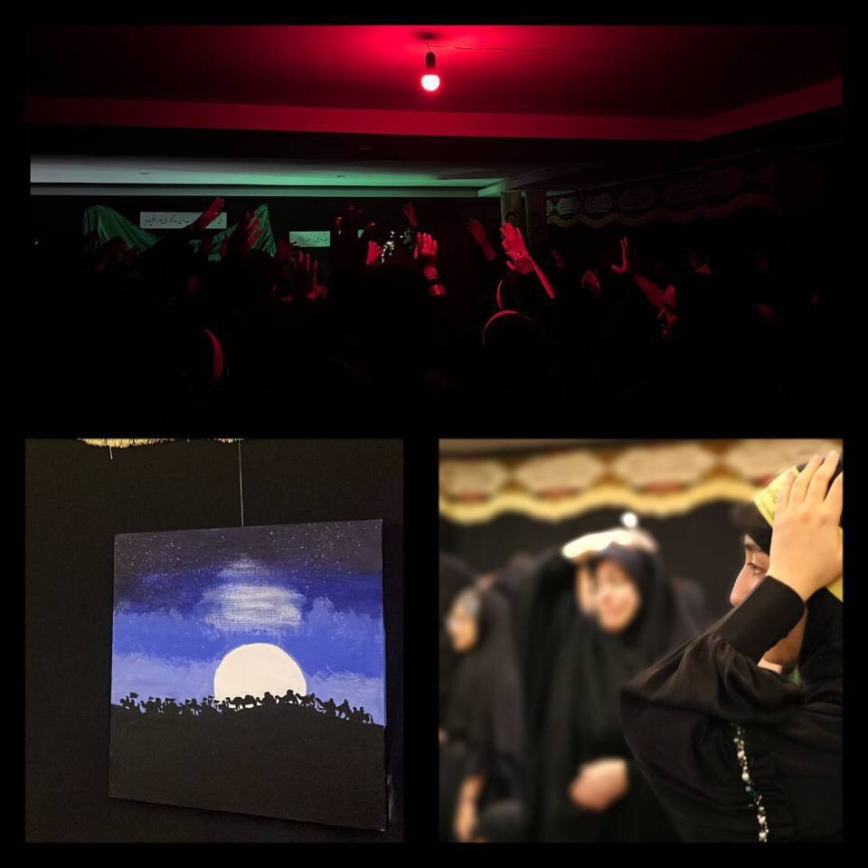 ببینید | مراسم عزاداری دهه اول محرم ویژه دختران نوجوان بالای ١٣ سال در هیئت دختران ریحانةالنبی(ص)