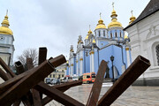 ببینید | اولین تصاویر از بمباران یک مکان مذهبی در اوکراین
