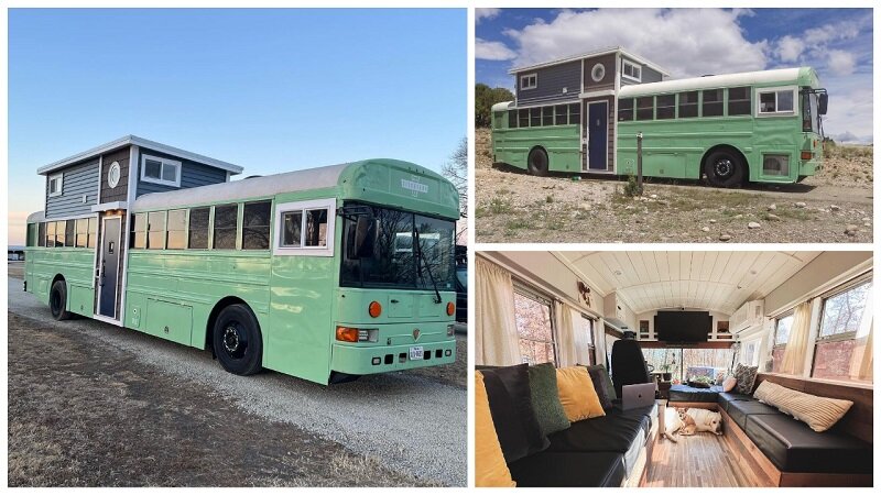 تصاویر | خانه رویایی در یک اتوبوس مدرسه