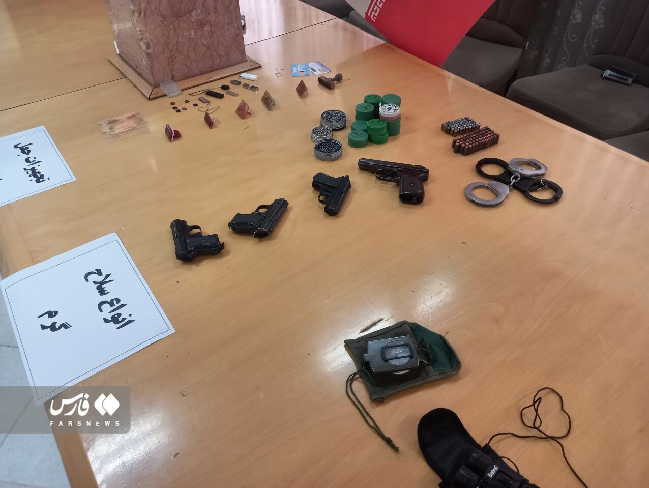 تصاویری جدید از تجهیزات تیم تروریستی دستگیر شده مرتبط با رژیم صهیونیستی