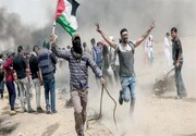 ببینید | اعتراض جوانان فلسطینی به ساخت یک مجموعه شهرک نشین در کرانه باختری