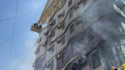 ببینید | آتش سوزی در هتل زائران ایرانی در نجف | ده ها زائر ایرانی به بیمارستان منتقل شدند