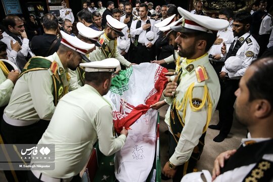وداع با شهدای حمله تروریستی جاده خاش- تفتان