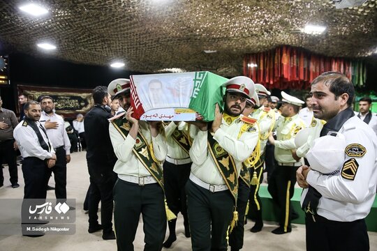 وداع با شهدای حمله تروریستی جاده خاش- تفتان