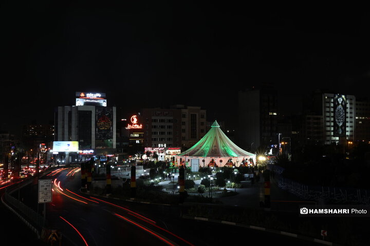خیمه عاشورایی میدان شهدای هفتم تیر