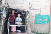 تصاویر موکب‌های بی‌ریا کودکانه شهر قزوین
