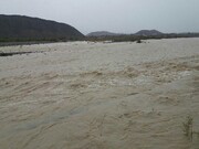 ببینید | لحظه سیلابی شدن رودخانه کاجو