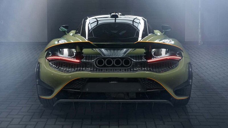 تصاویر | عرضه نسخه ویژه مرسدس مک لارن | بدنه فیبر کربنی ؛ رنگ سبز مغز پستهای