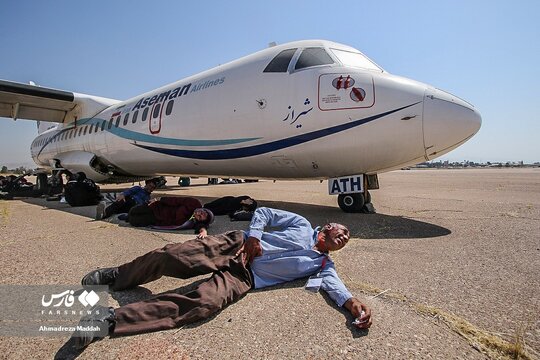 سقوط فرضی یک فروند هواپیمای مسافربری