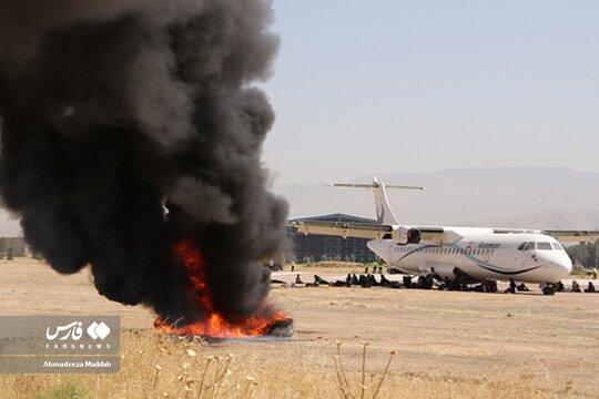 سقوط فرضی یک فروند هواپیمای مسافربری