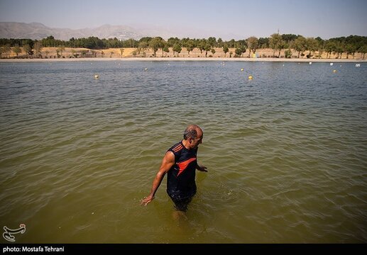 حال و روز دریاچه آزادی در روز‌های گرم تابستان
