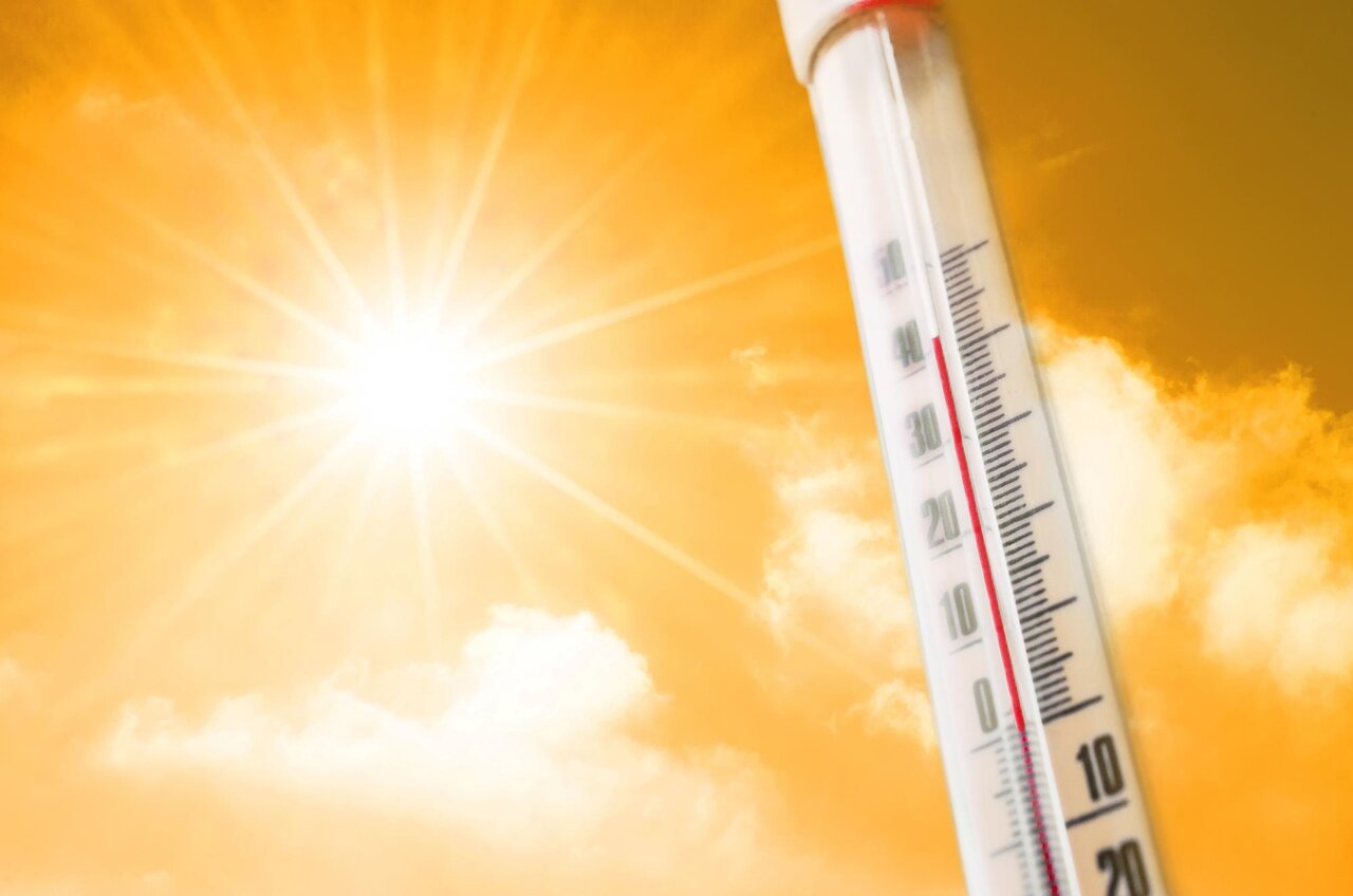 دمای هوا - گرمای هوا - دماسنج - تابستان