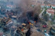 ببینید | آتش سوزی مهیب در ۱۰ کارخانه بزرگ ترکیه | اعزام ۱۰۰ گروه آتش نشانی
