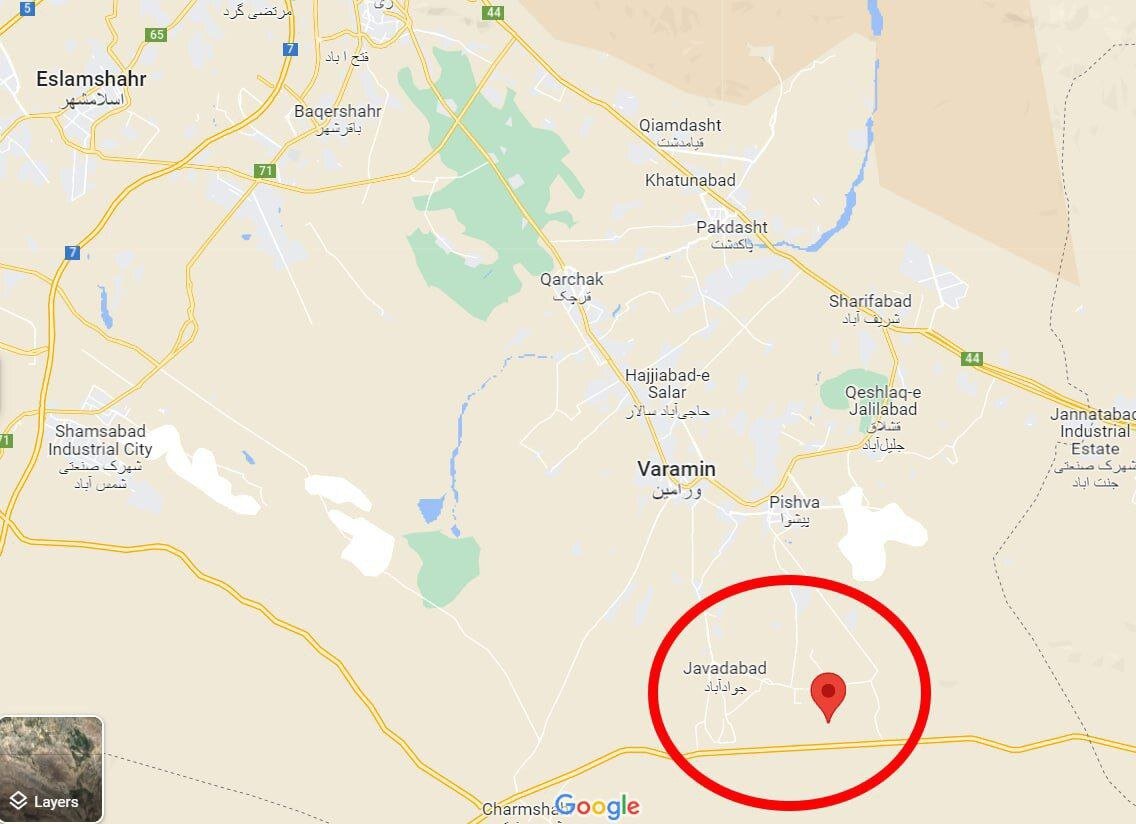 تهران لرزید | نقشه محل دقیق زلزله تهران
