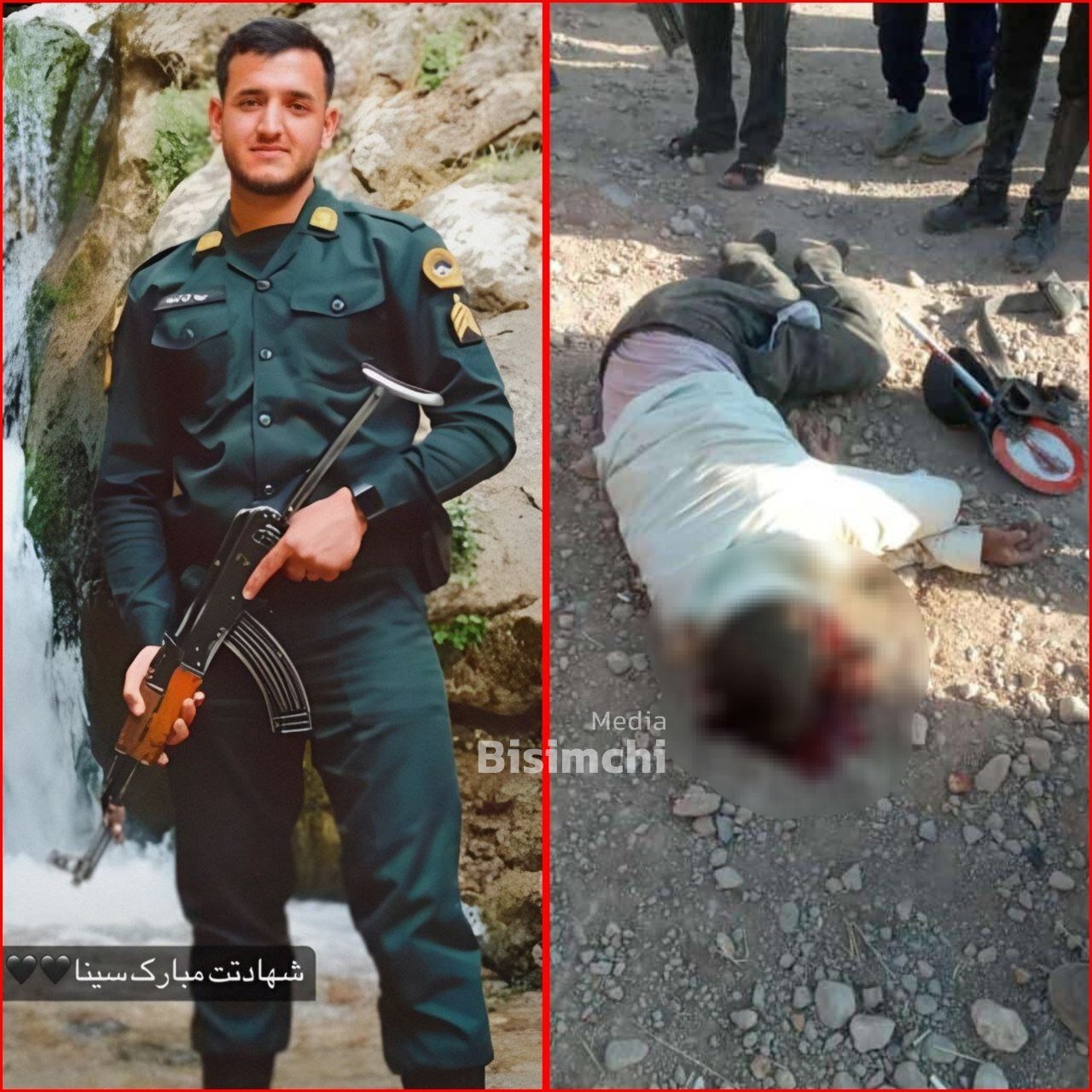 تصویری دردناک از لحظه زیر گرفتن مأمور فراجا با خودرو | جزئیات شهادت گروهبان یکم سینا آراسته ؛ قاتل به کوهها فرار کرد اما بازداشت شد