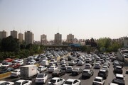 تصاویر | ترافیک محدوده نمایشگاه بین‌المللی تهران