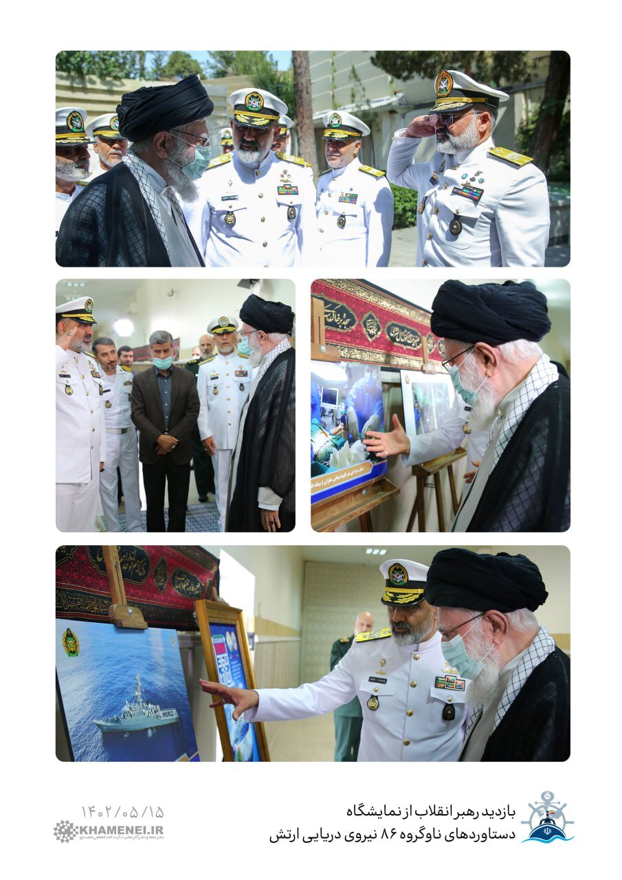 تصاویر | رهبر معظم انقلاب از نمایشگاه دستاوردهای ناوگروه ۸۶ نیروی دریایی ارتش بازدید کردند