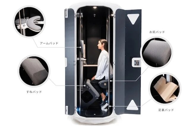 ژاپنی‌ها با این وسیله در محل کار ایستاده می‌خوابند! + تصاویر