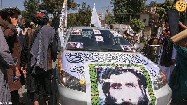 جشن خیابانی هواداران طالبان