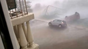 ببینید | لحظه وقوع طوفان شن در کویت؛ وضعیت عجیب خیابان‌ها را ببینید