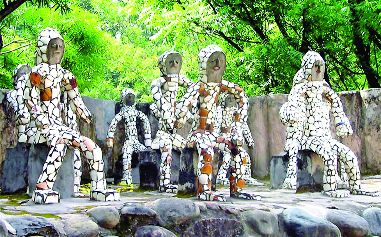 تصاویر دیدنی دومین جاذبه گردشگری هند | باغچه سنگی اسرارآمیز، شگفت انگیز ترین پارک جهان