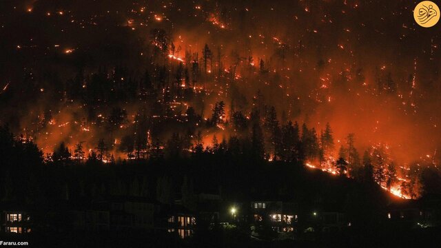 صحنه‌های آخرالزمانی از آتش‌سوزی در کانادا