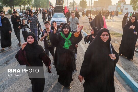 حرکت کاروان مشایه الحسین اهواز به سمت کربلا
