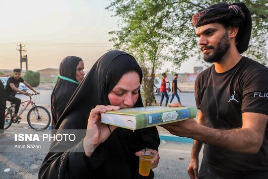 حرکت کاروان مشایه الحسین اهواز به سمت کربلا