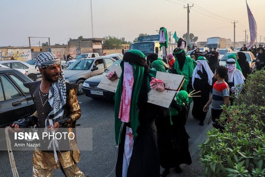 حرکت کاروان مشایه الحسین اهواز به سمت کربلا