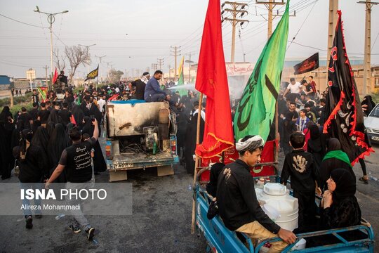 حرکت کاروان مشایه الحسین اهواز به سمت کربلا