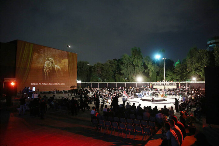 تصاویر| ۱۵ هزار نفر این مجلس تعزیه را تماشا کردند