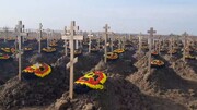 تصاویر تخریب گورستان سربازان واگنر پس از مرگ پریگوژین | محکومانی که به استخدام واگنر درآمدند