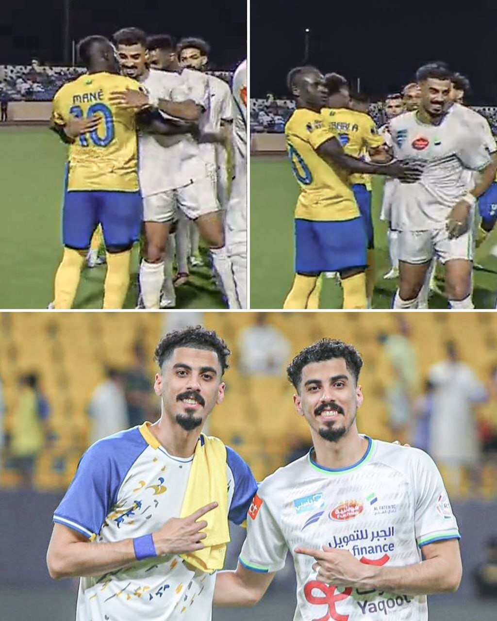 عکس | شگفتزدگی زوج رونالدو با دیدن برادر دوقلوی بازیکن خودی در تیم رقیب! | زانو زدن یک بازیکن مقابل کریستیانو