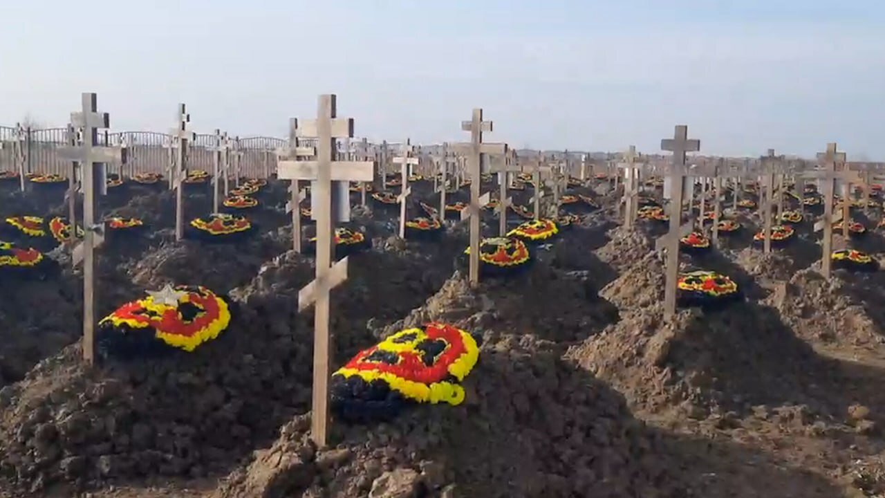 تخریب گورستان سربازان واگنر پس از مرگ پریگوژین