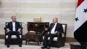 عکس | امیرعبداللهیان با نخست‌وزیر سوریه دیدار کرد