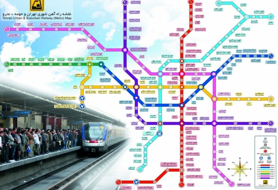 نقشه مترو به روز شد