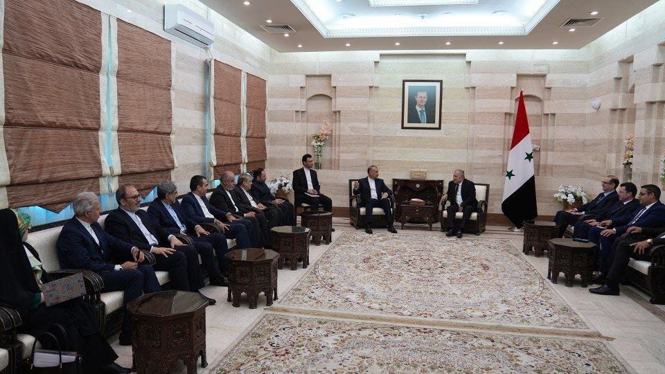 امیرعبداللهیان با نخست‌وزیر سوریه دیدار کرد