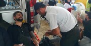 تصاویر خدمات‌رسانی اورژانس به ۲۰ هزار گرمازده در مرزهای کشور