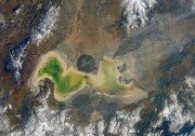 جدیدترین تصاویر از دریاچه خشک شده ارومیه ؛ ۳ آذر ماه ۱۴۰۲