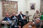 تصاویر | پوشش و حجاب خواهر امام موسی صدر در منزلش در دیدار با امیرعبداللهیان